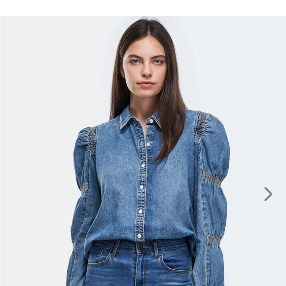 Levi's Tops - Levi's Classic Blue Denim Shirt